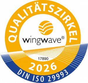 wingwave®-Qualitätssiegel 2026 DIN ISO 29993